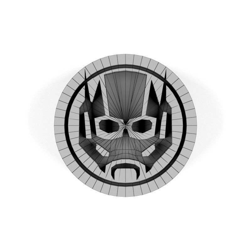 3D Marvel heroes logo for board game and Keychain 06 3D print model_5