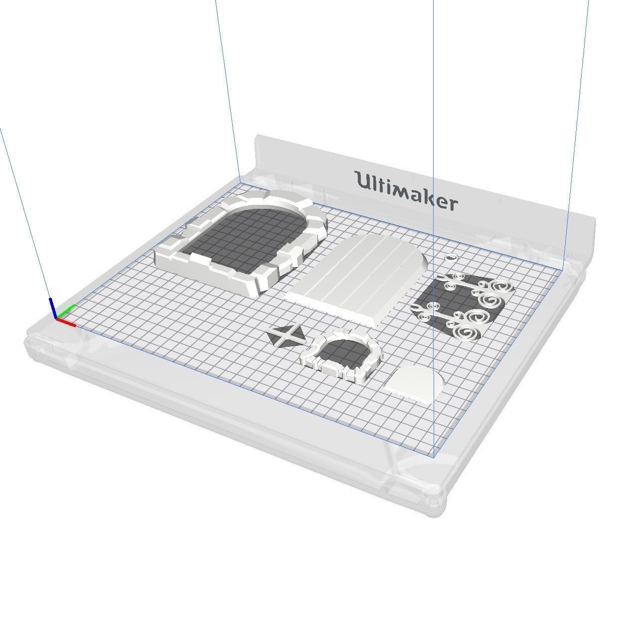 Pixie christmas door 3D print model_6