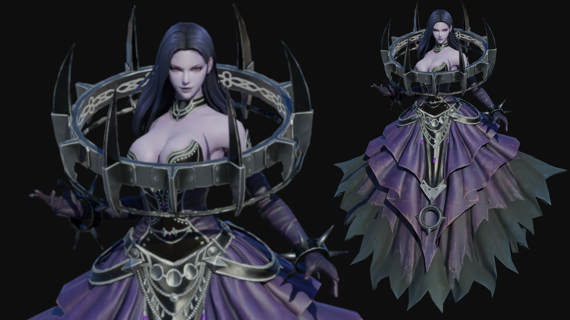 Elizabeth Female Low-poly 3D model_3