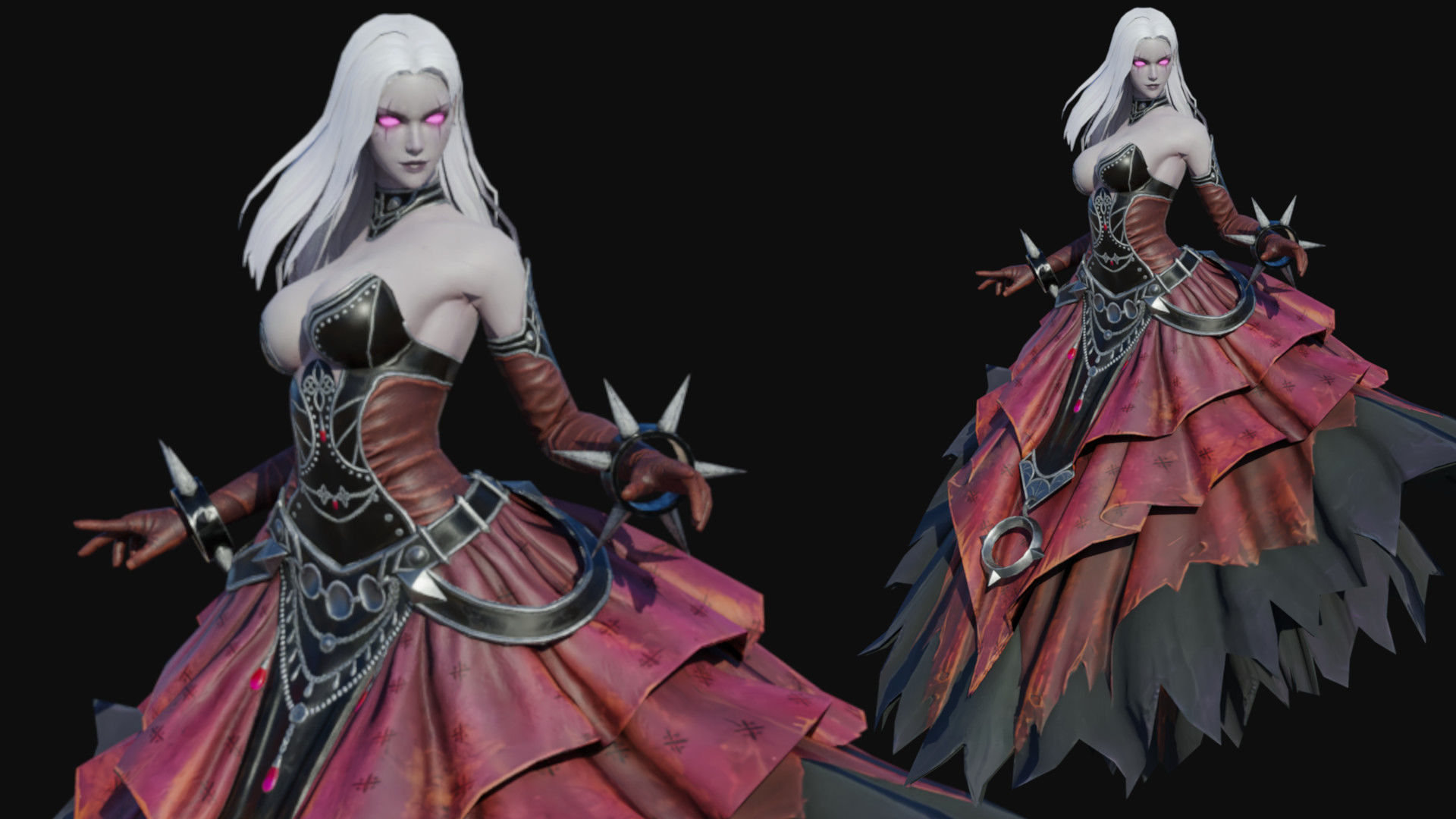 Elizabeth Female Low-poly 3D model_2