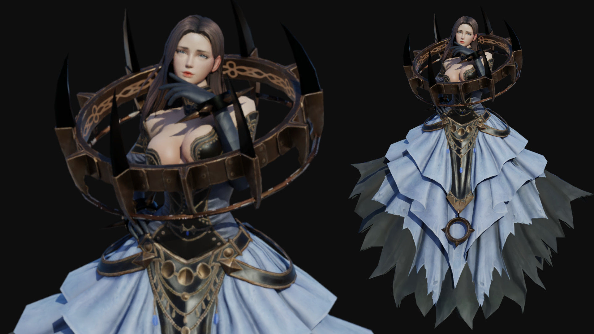 Elizabeth Female Low-poly 3D model_1