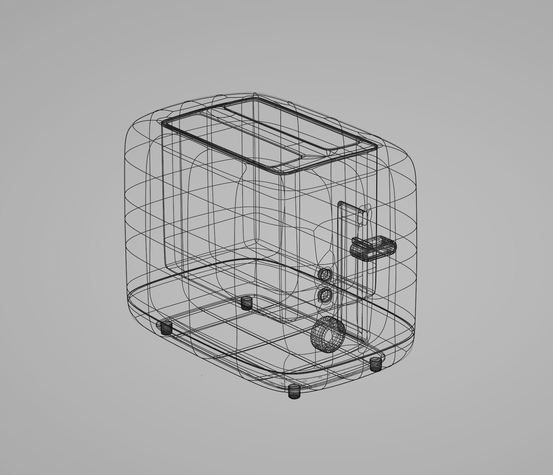 Muji Toaster 3D model_4