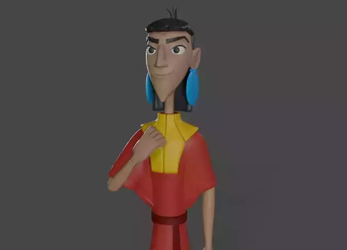 Emperor Kuzco 3D print model
