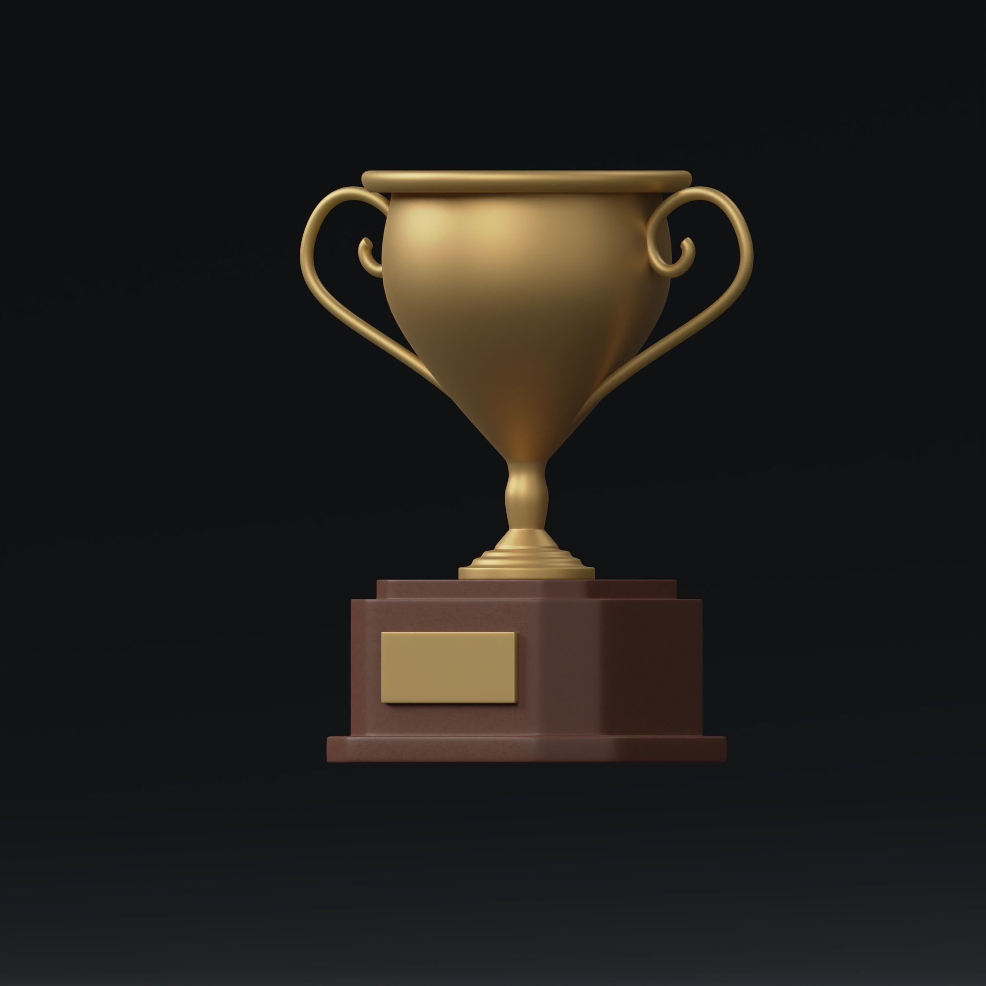 Trophy - stylized icon 3D model_4