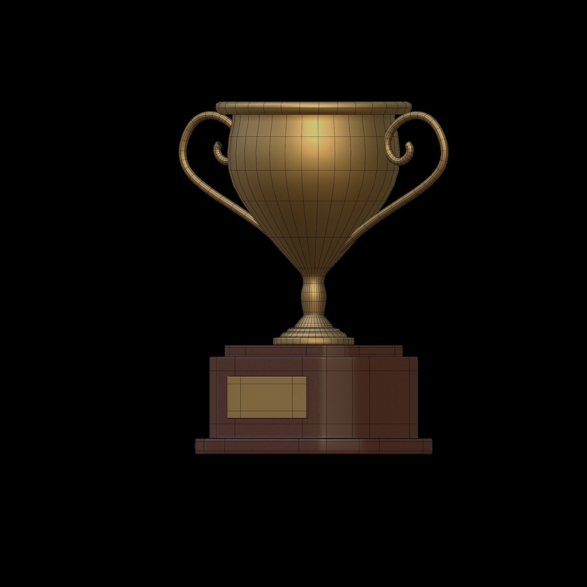 Trophy - stylized icon 3D model_13