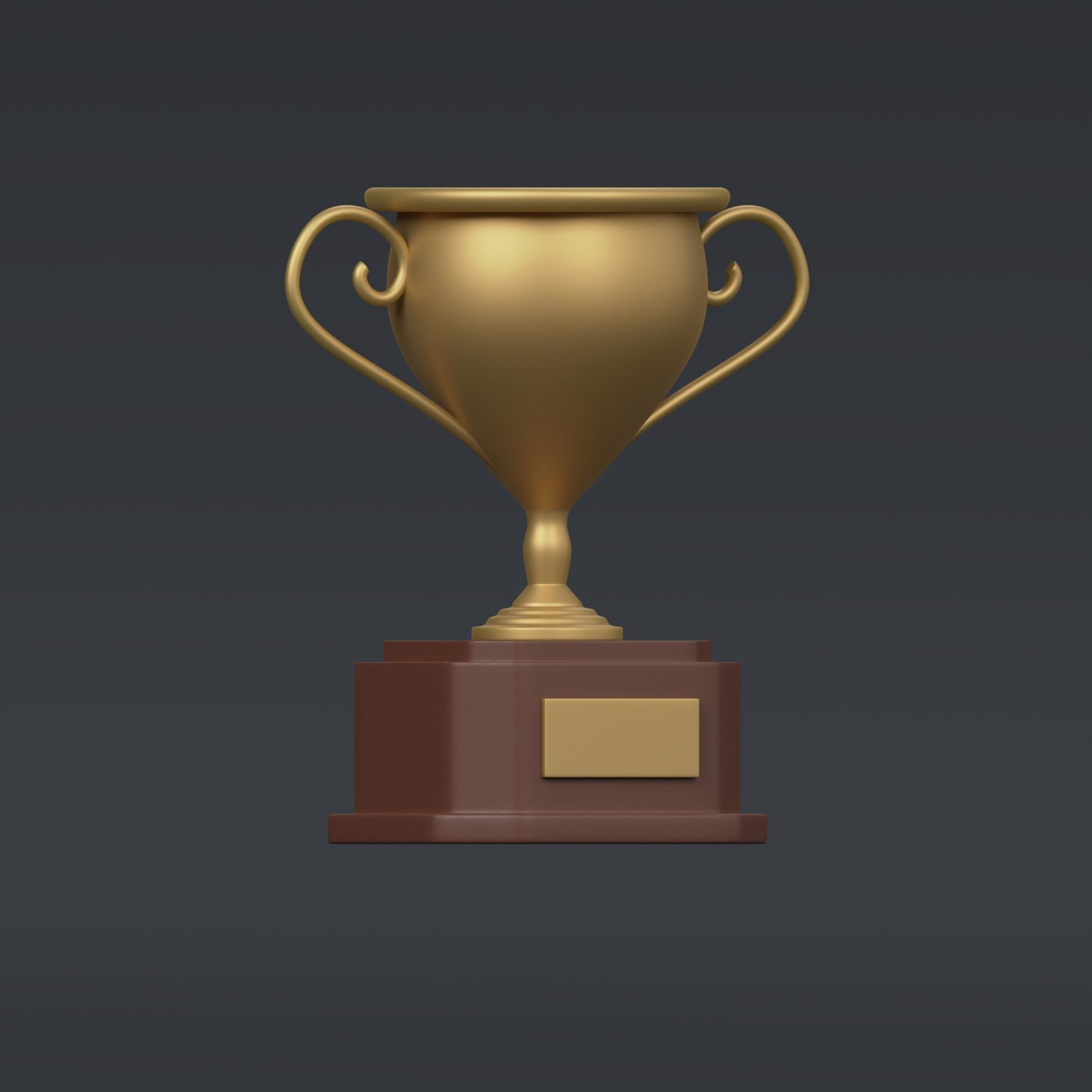 Trophy - stylized icon 3D model_6