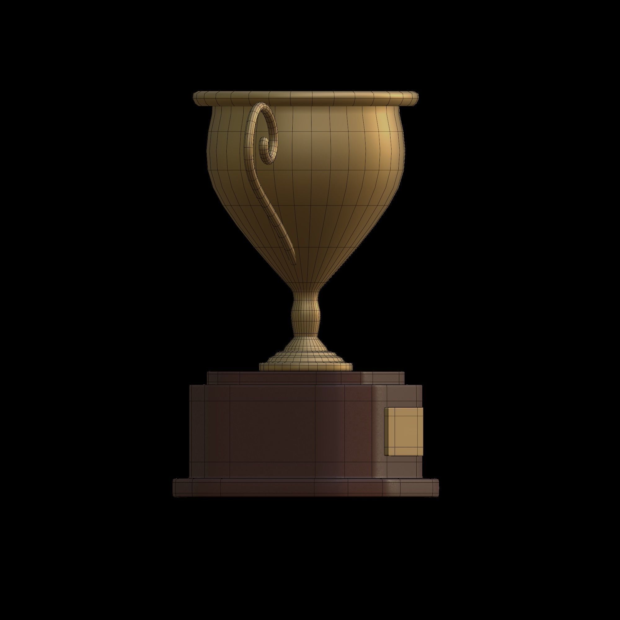 Trophy - stylized icon 3D model_12