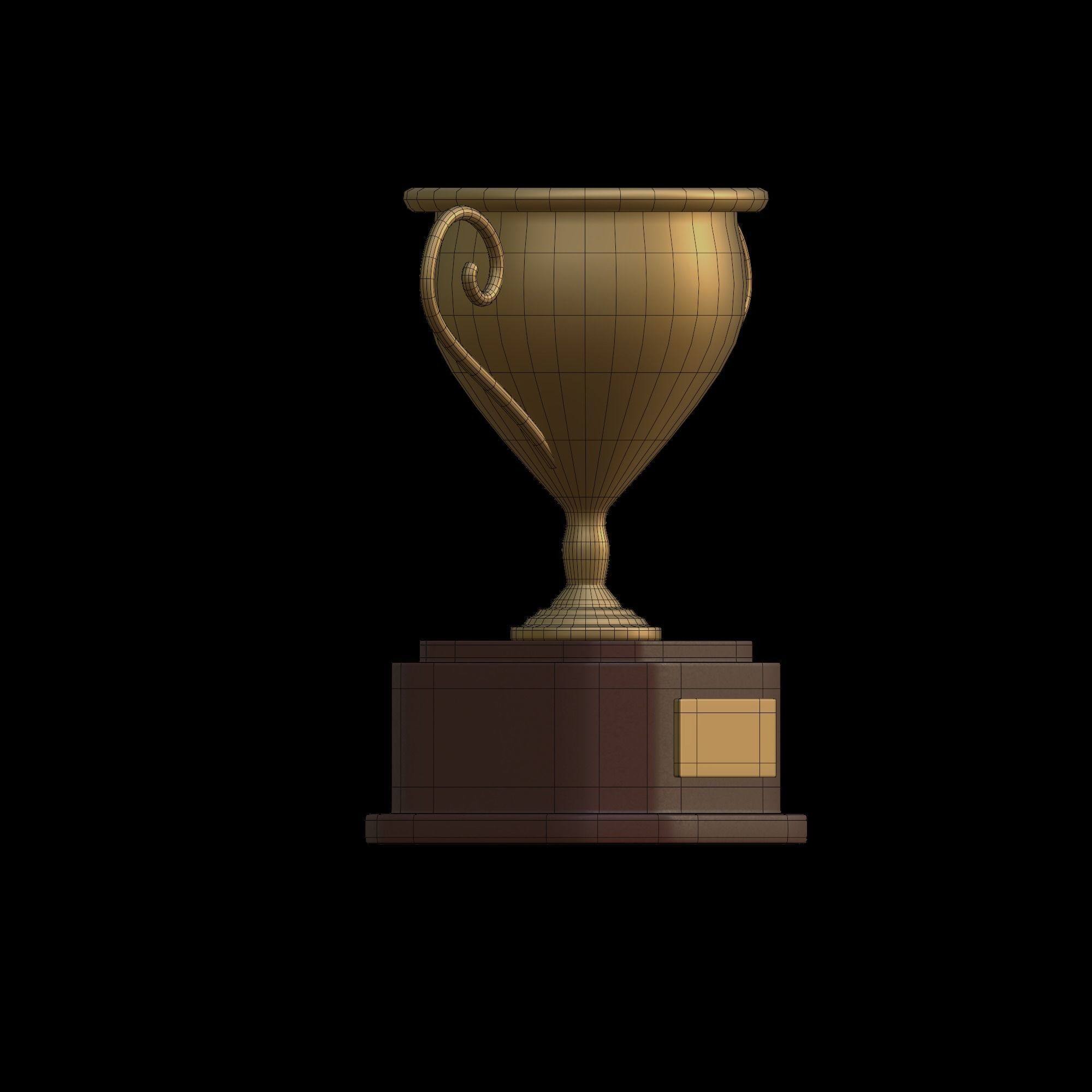 Trophy - stylized icon 3D model_9