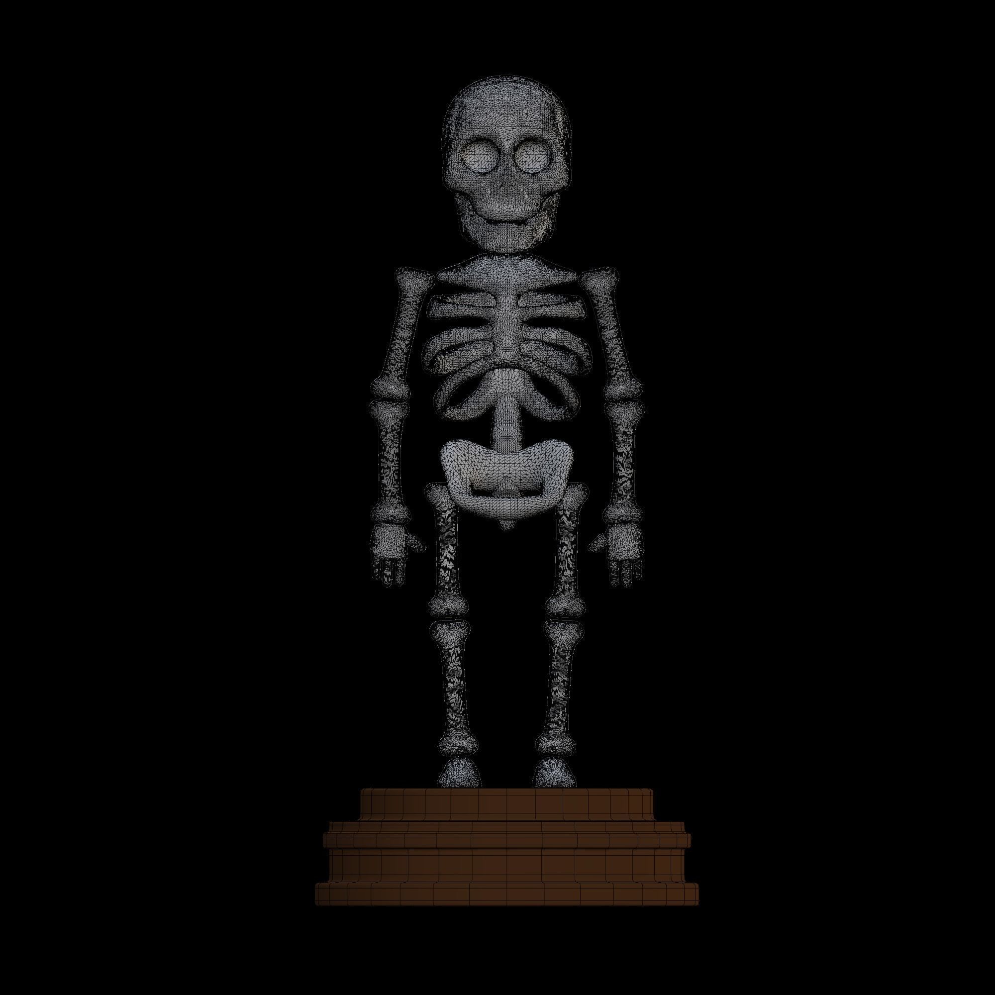 Skeleton - stylized icon 3D model_13