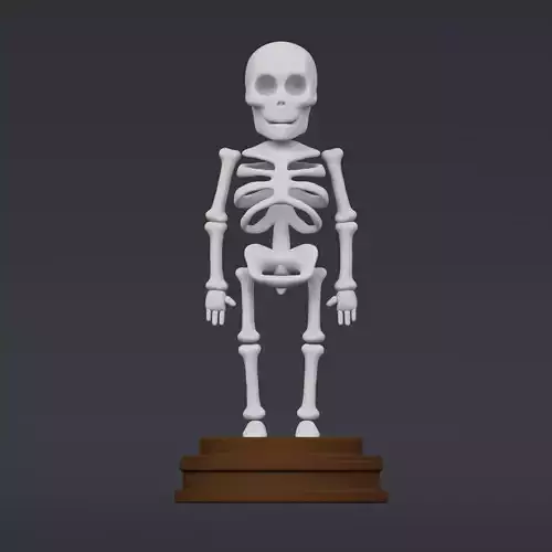Skeleton - stylized icon 3D model