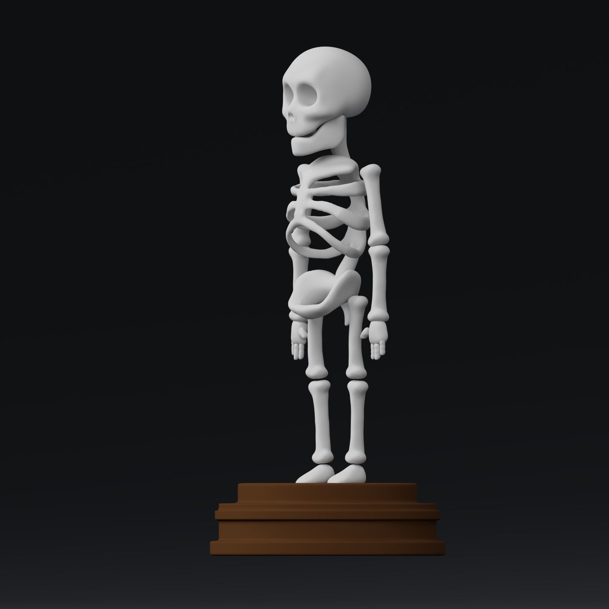 Skeleton - stylized icon 3D model_5