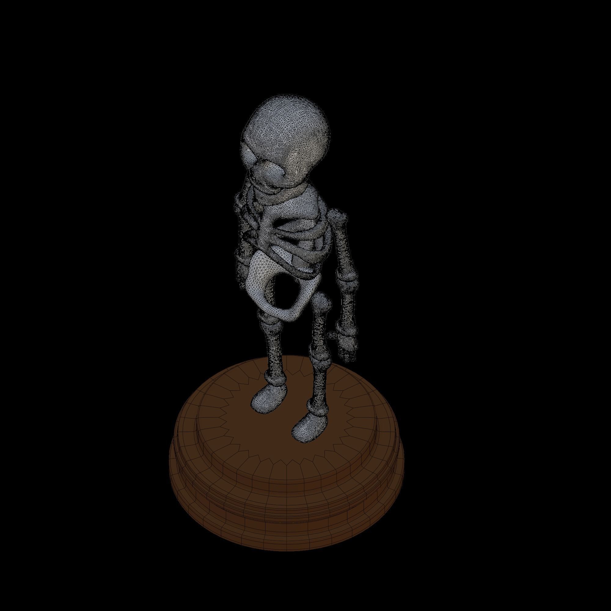 Skeleton - stylized icon 3D model_9