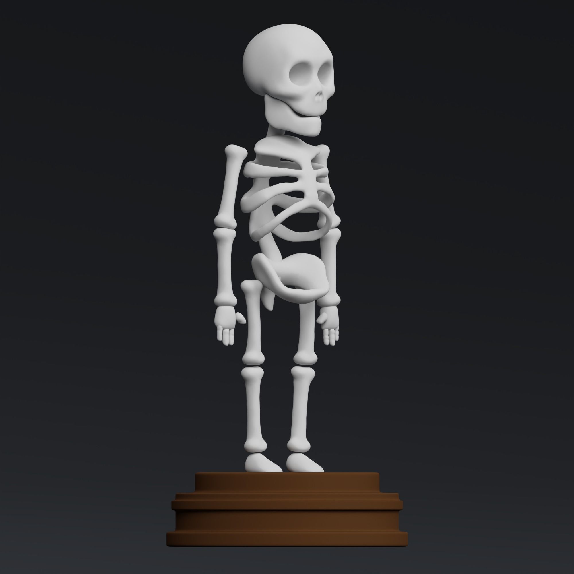 Skeleton - stylized icon 3D model_6
