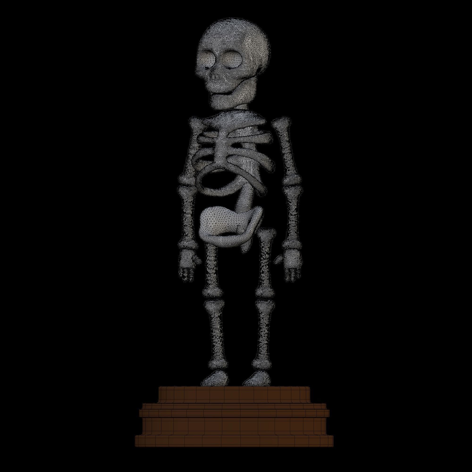Skeleton - stylized icon 3D model_12