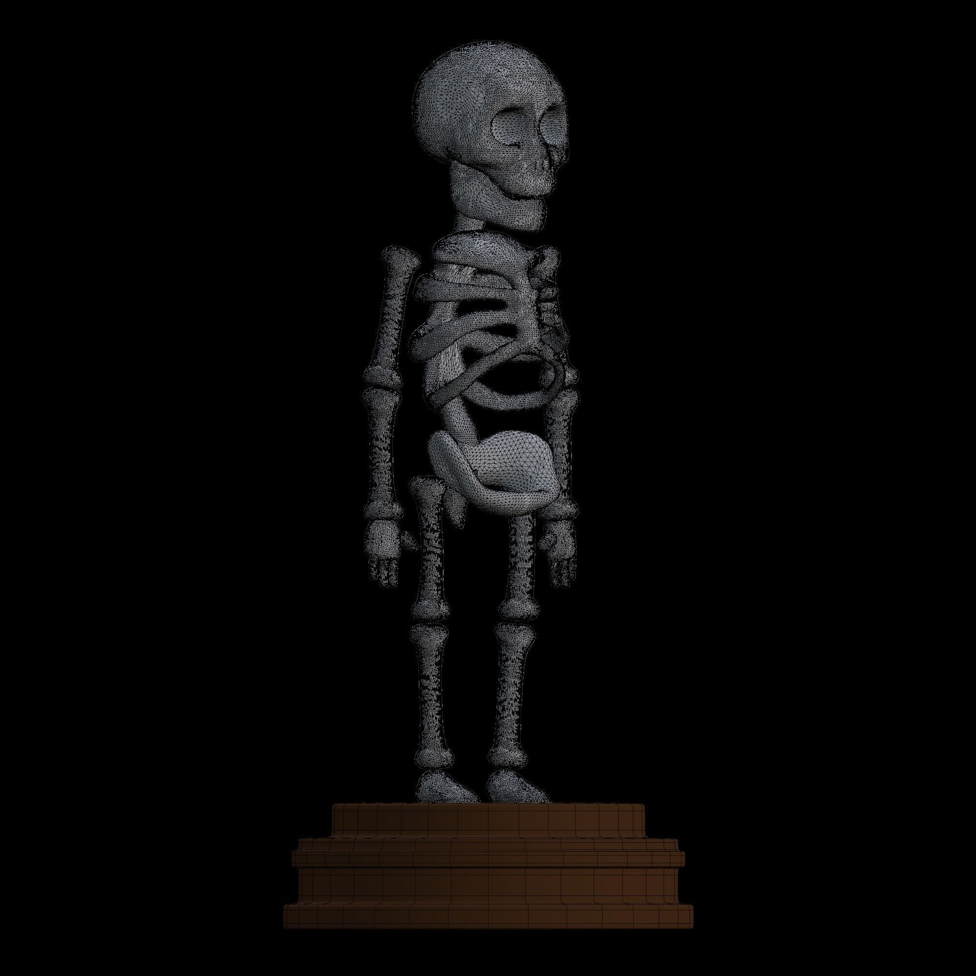 Skeleton - stylized icon 3D model_7