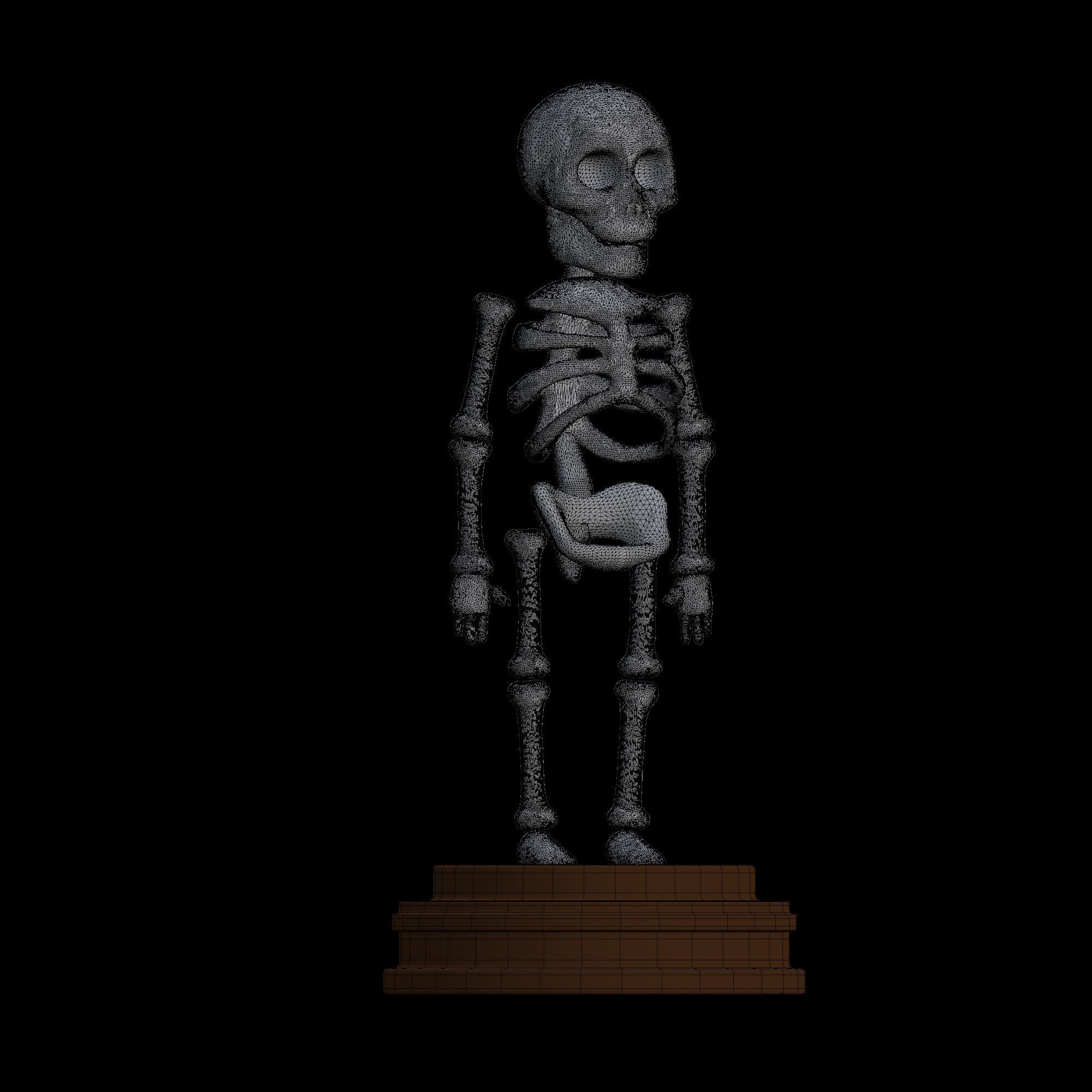 Skeleton - stylized icon 3D model_11