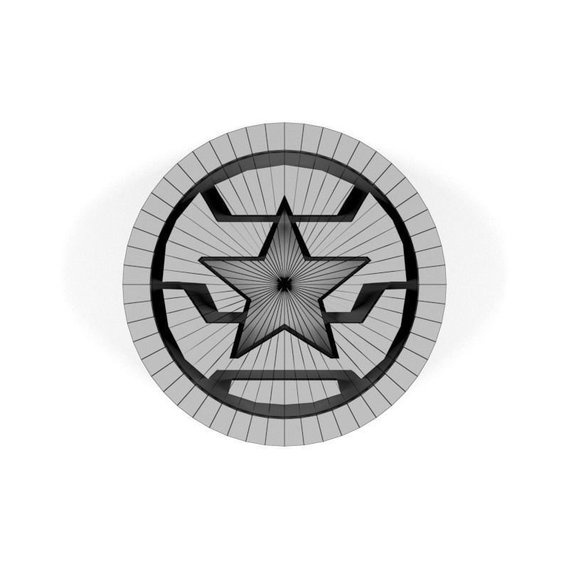 3D Marvel heroes logo for board game and Keychain 07 3D print model_5