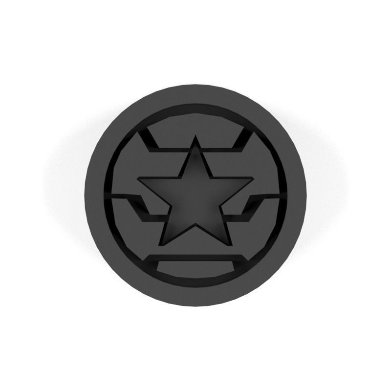 3D Marvel heroes logo for board game and Keychain 07 3D print model_1