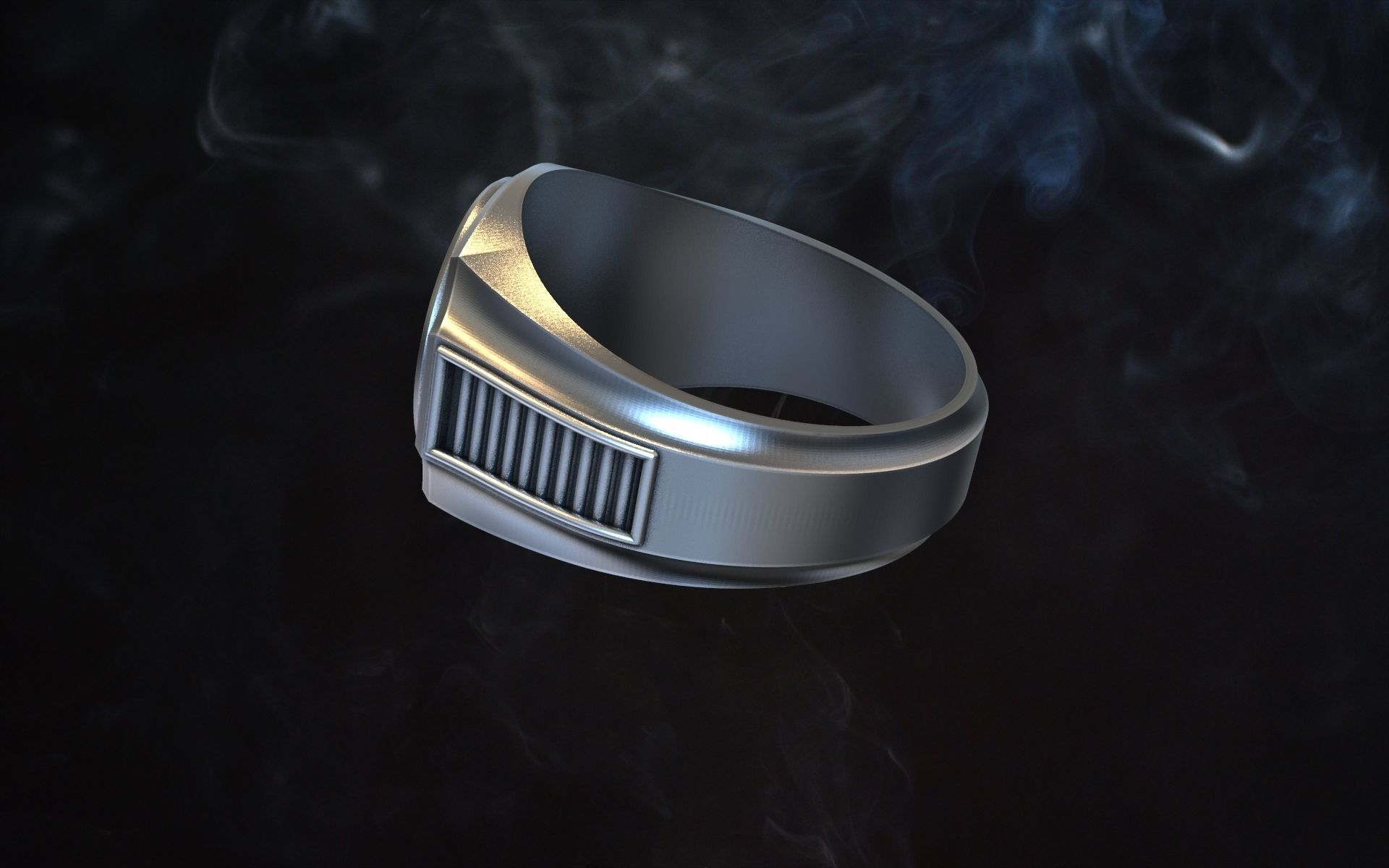 ring Mercedes 3D print model_8