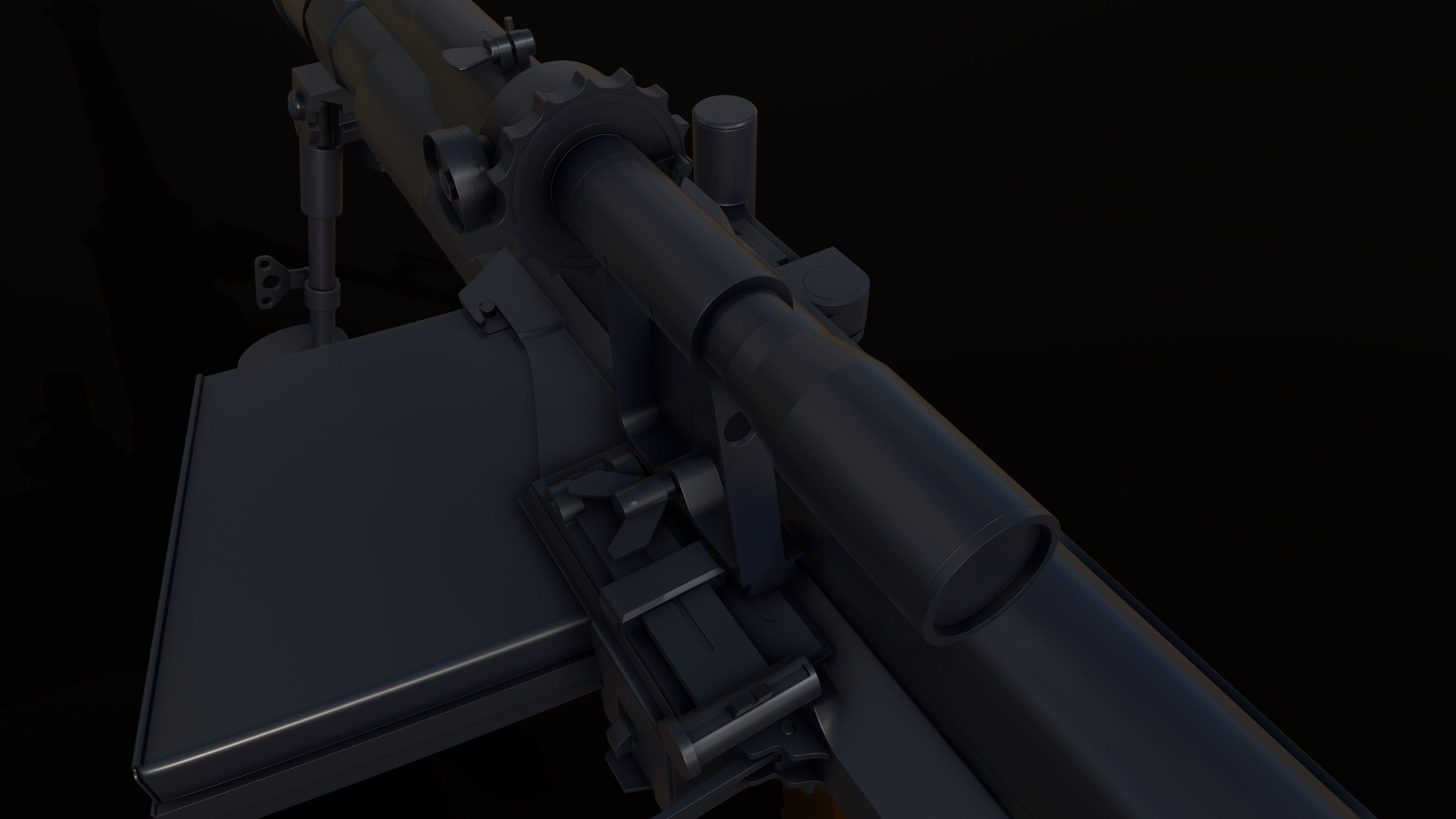 36M antitank rifle Low-poly 3D model_21