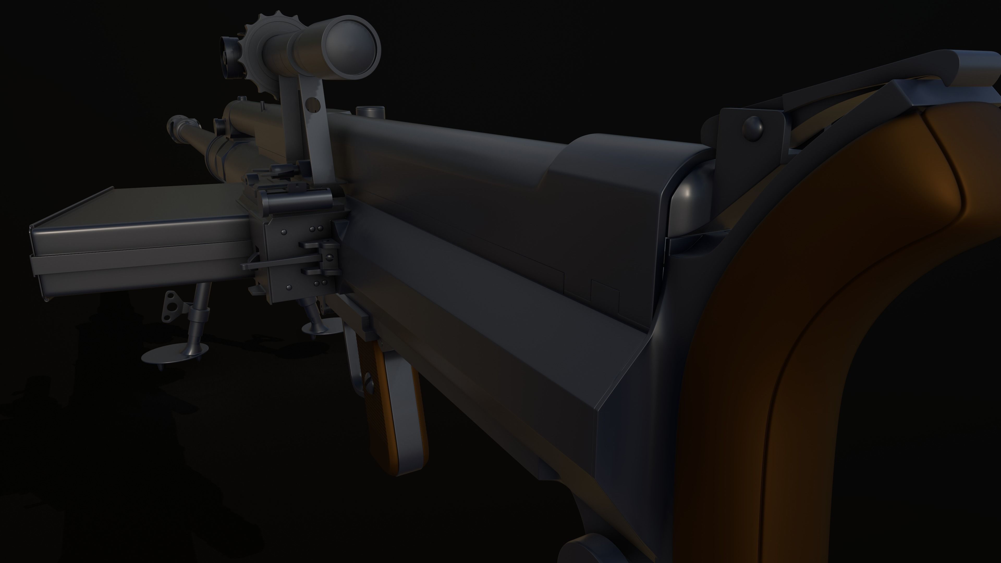 36M antitank rifle Low-poly 3D model_19