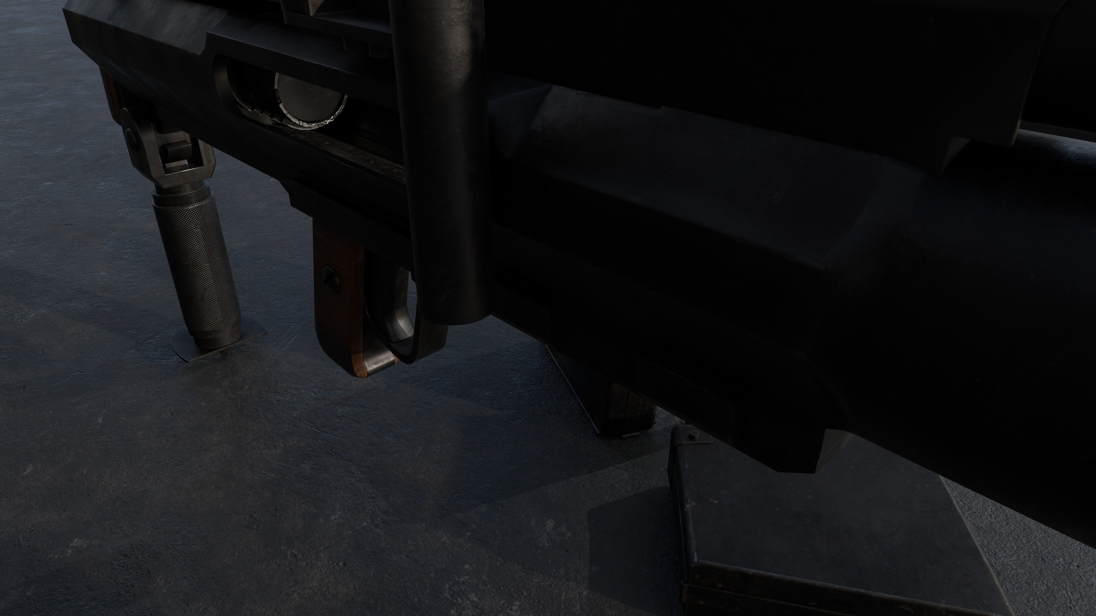 36M antitank rifle Low-poly 3D model_9