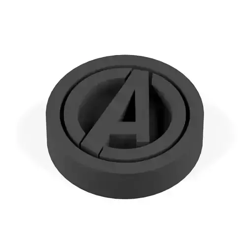 3D Marvel heroes logo for board game and Keychain 12 3D print model