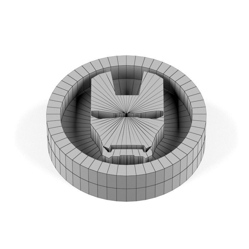 3D Marvel heroes logo for board game and Keychain 15 3D print model_4