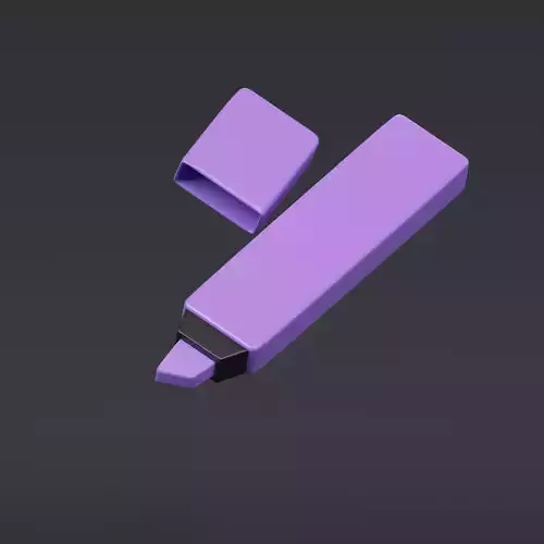 Marker - stylized icon 3D model