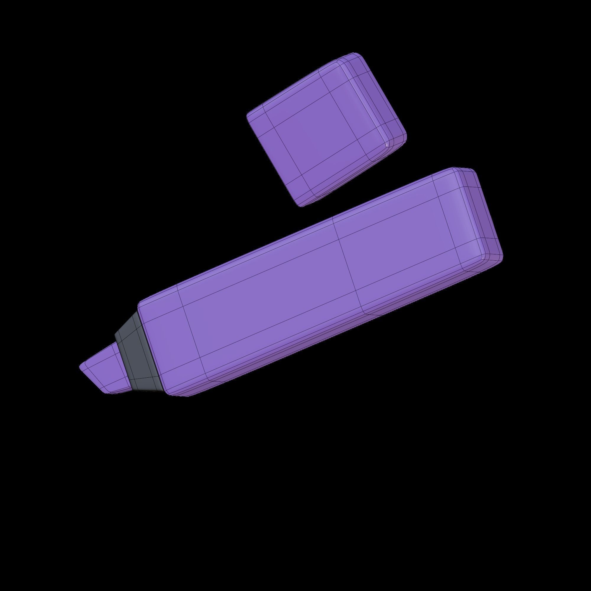 Marker - stylized icon 3D model_9