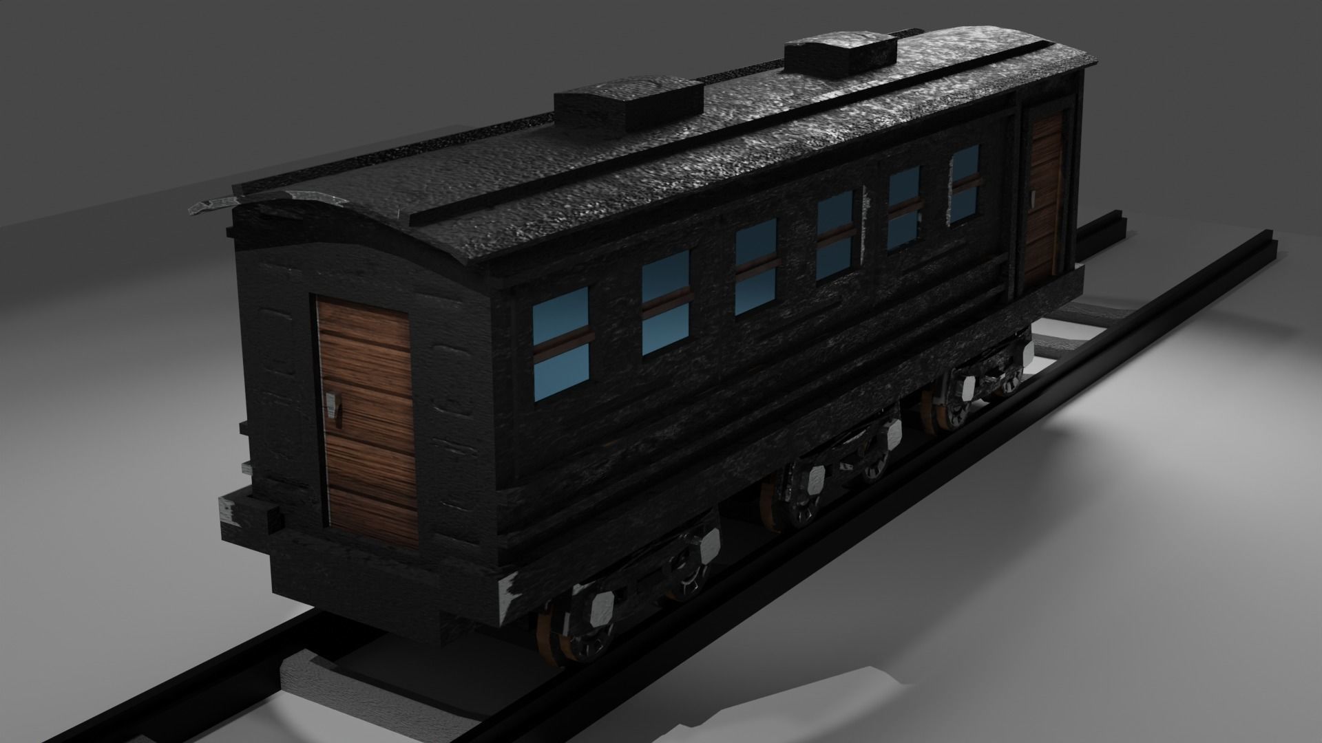 Locomotive c5795 PBR Low poly game ready Low-poly 3D model_12