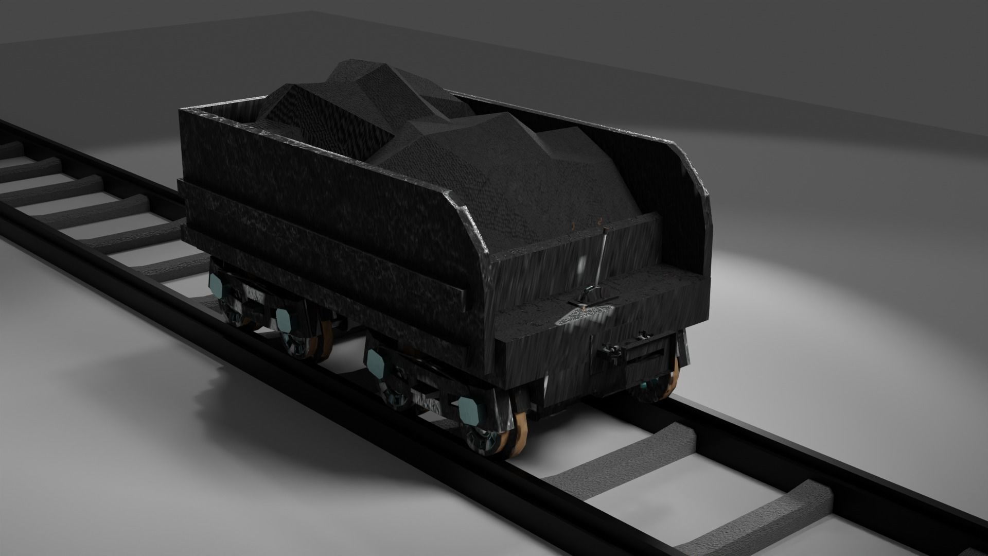 Locomotive c5795 PBR Low poly game ready Low-poly 3D model_15