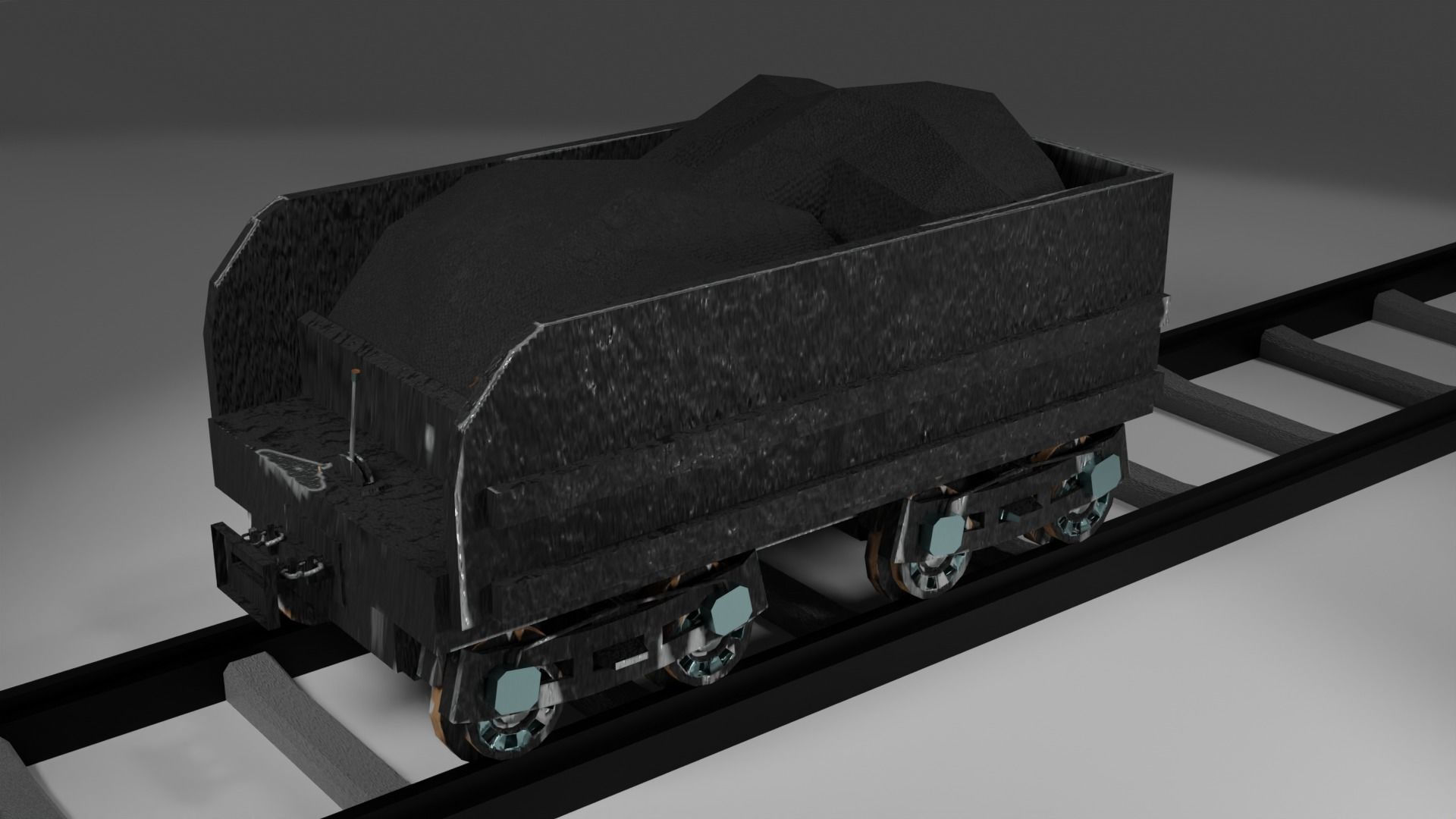 Locomotive c5795 PBR Low poly game ready Low-poly 3D model_14