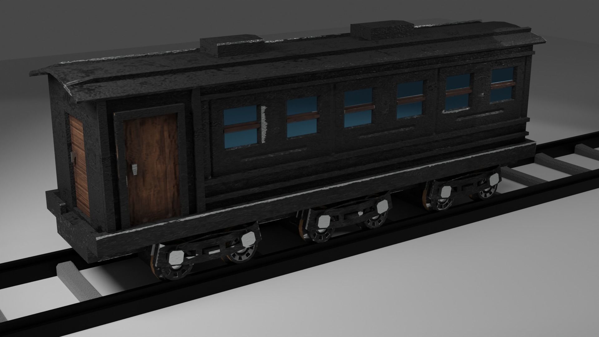 Locomotive c5795 PBR Low poly game ready Low-poly 3D model_11