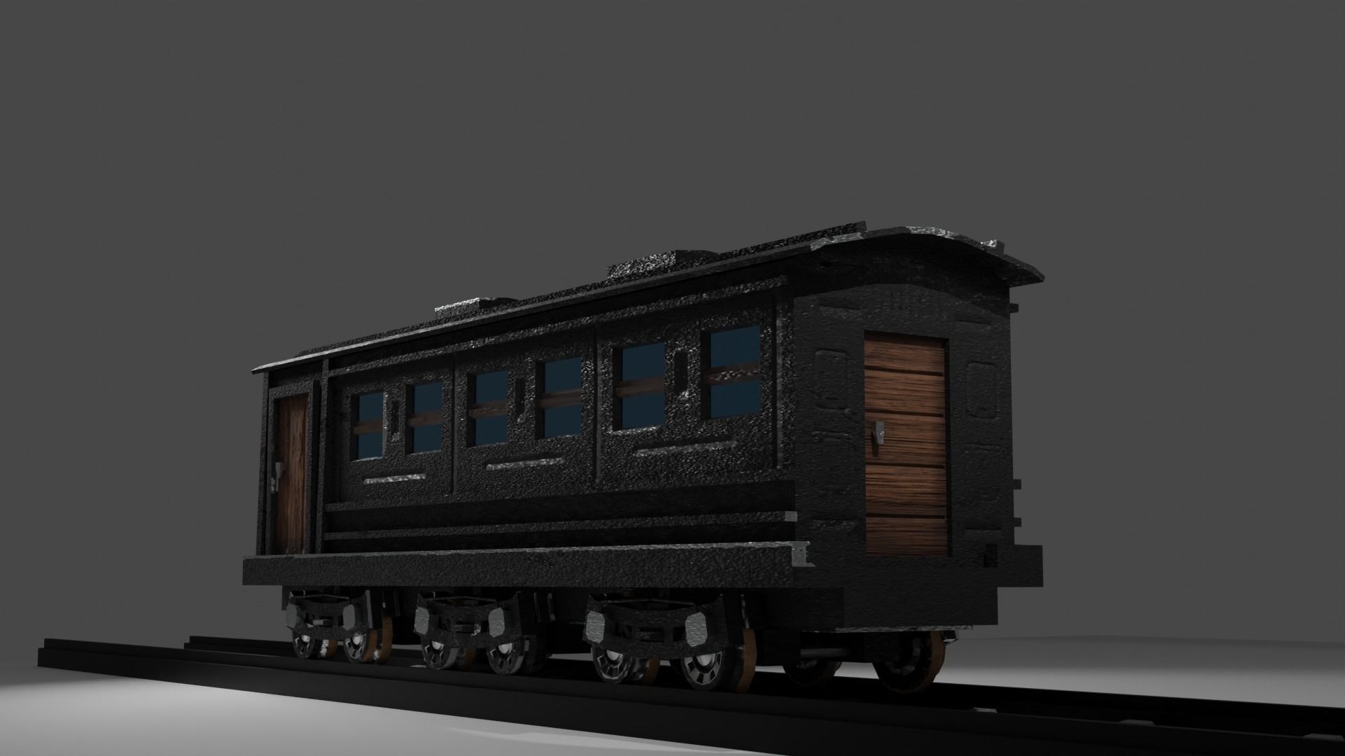 Locomotive c5795 PBR Low poly game ready Low-poly 3D model_13