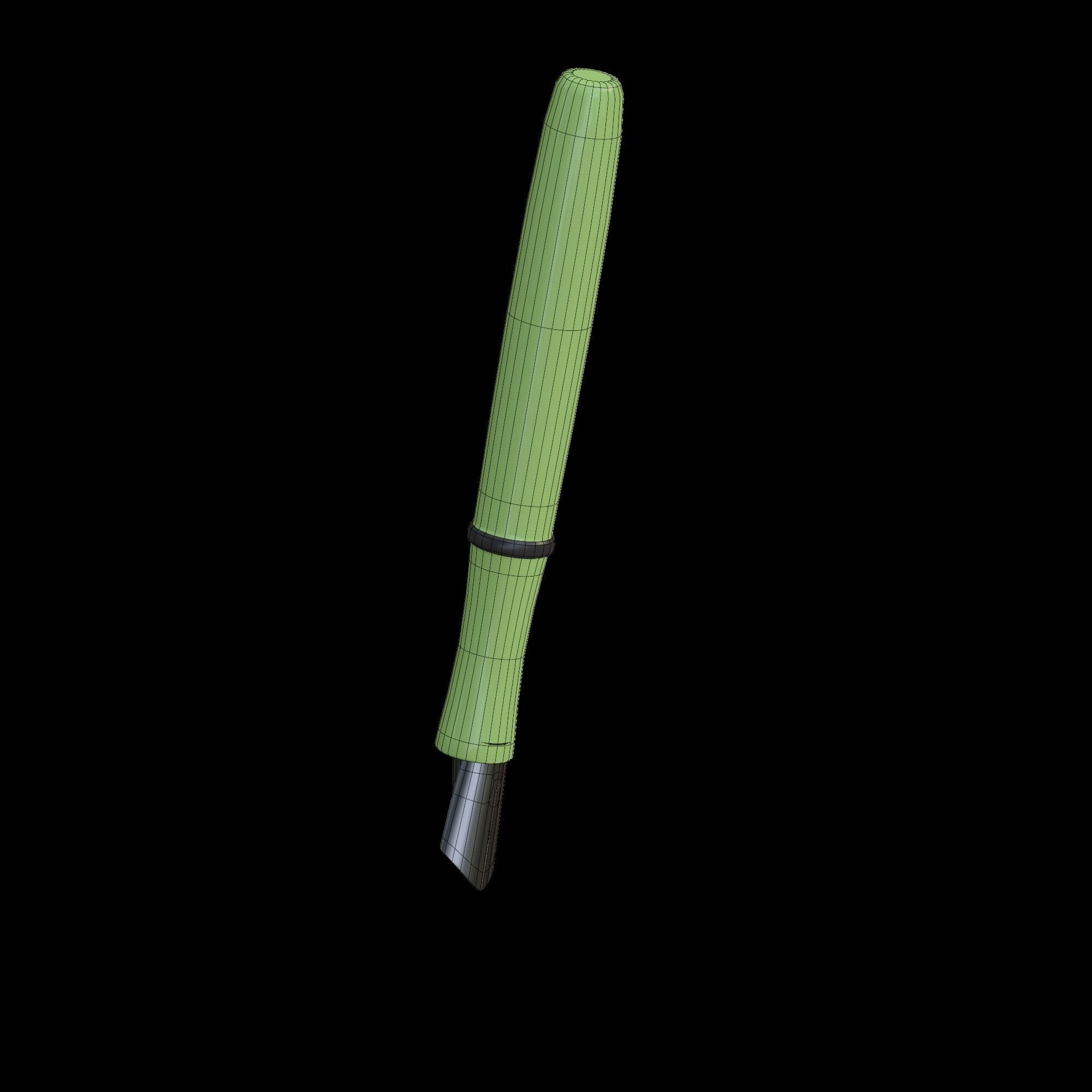 Fountain Pen - stylized icon 3D model_10