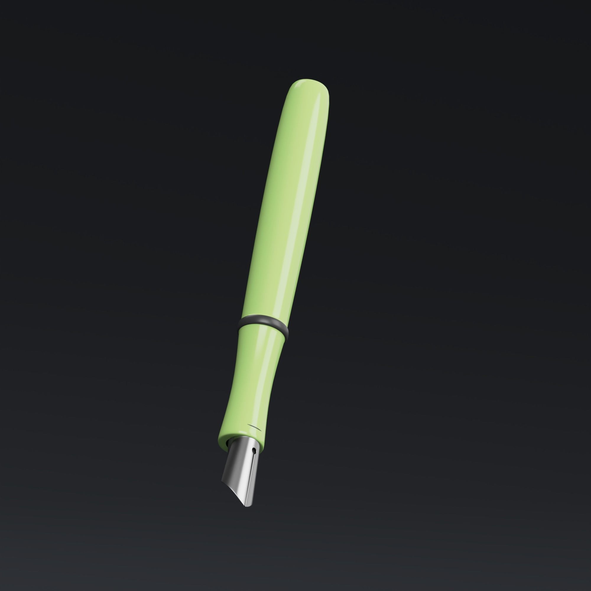 Fountain Pen - stylized icon 3D model_6