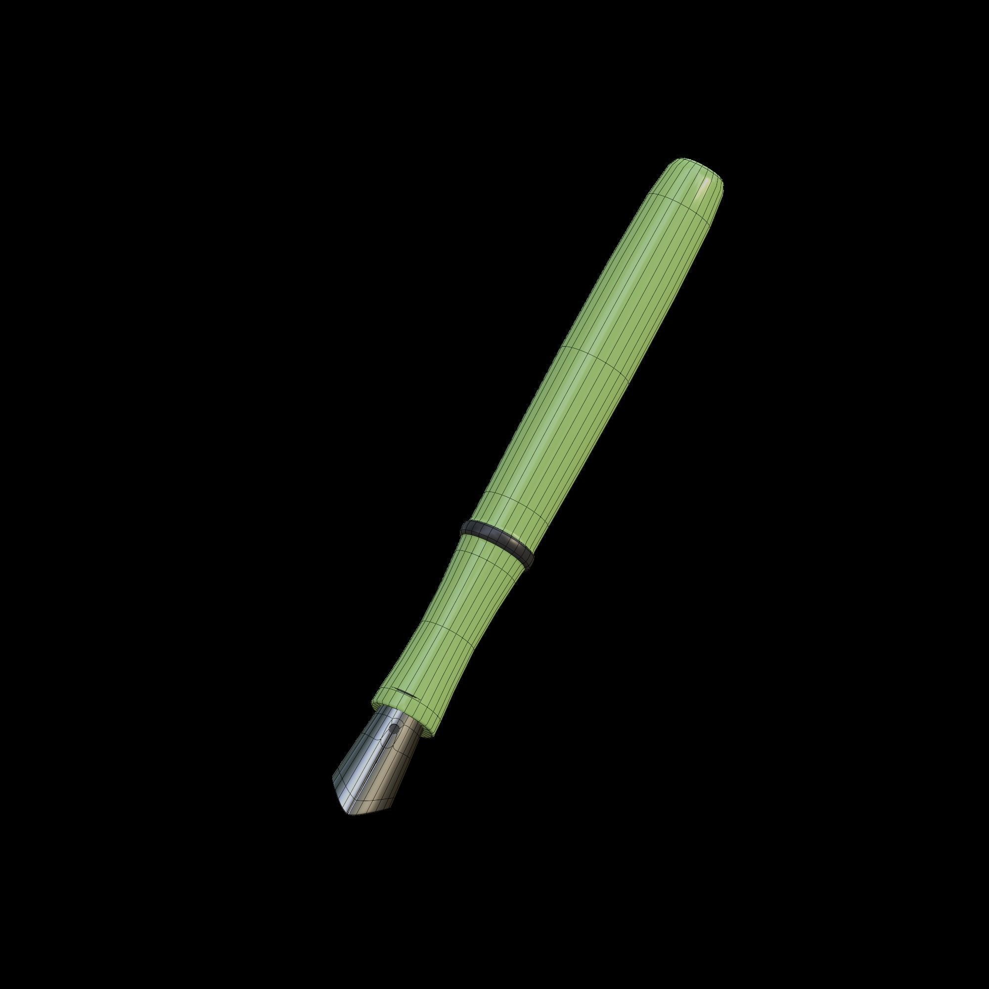 Fountain Pen - stylized icon 3D model_13
