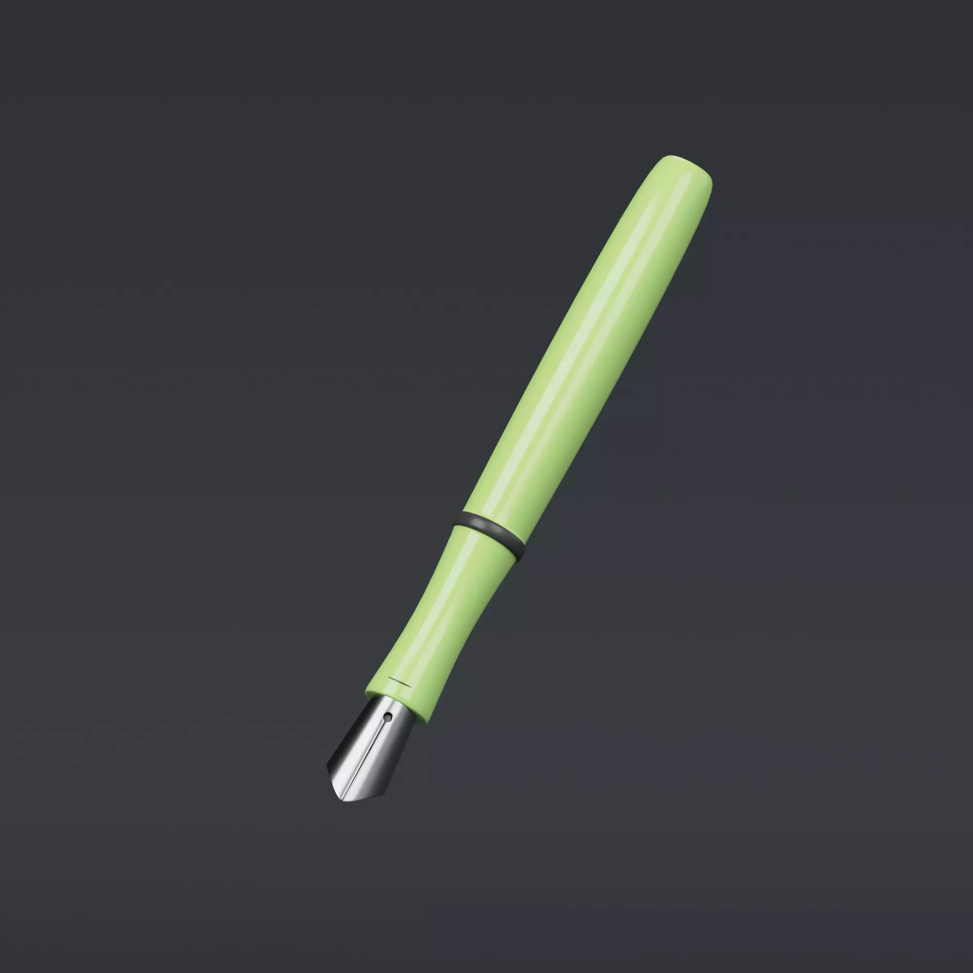 Fountain Pen - stylized icon 3D model_0