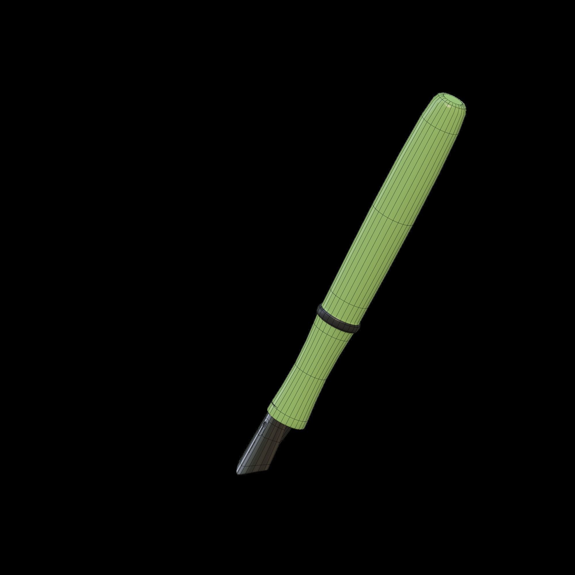 Fountain Pen - stylized icon 3D model_8