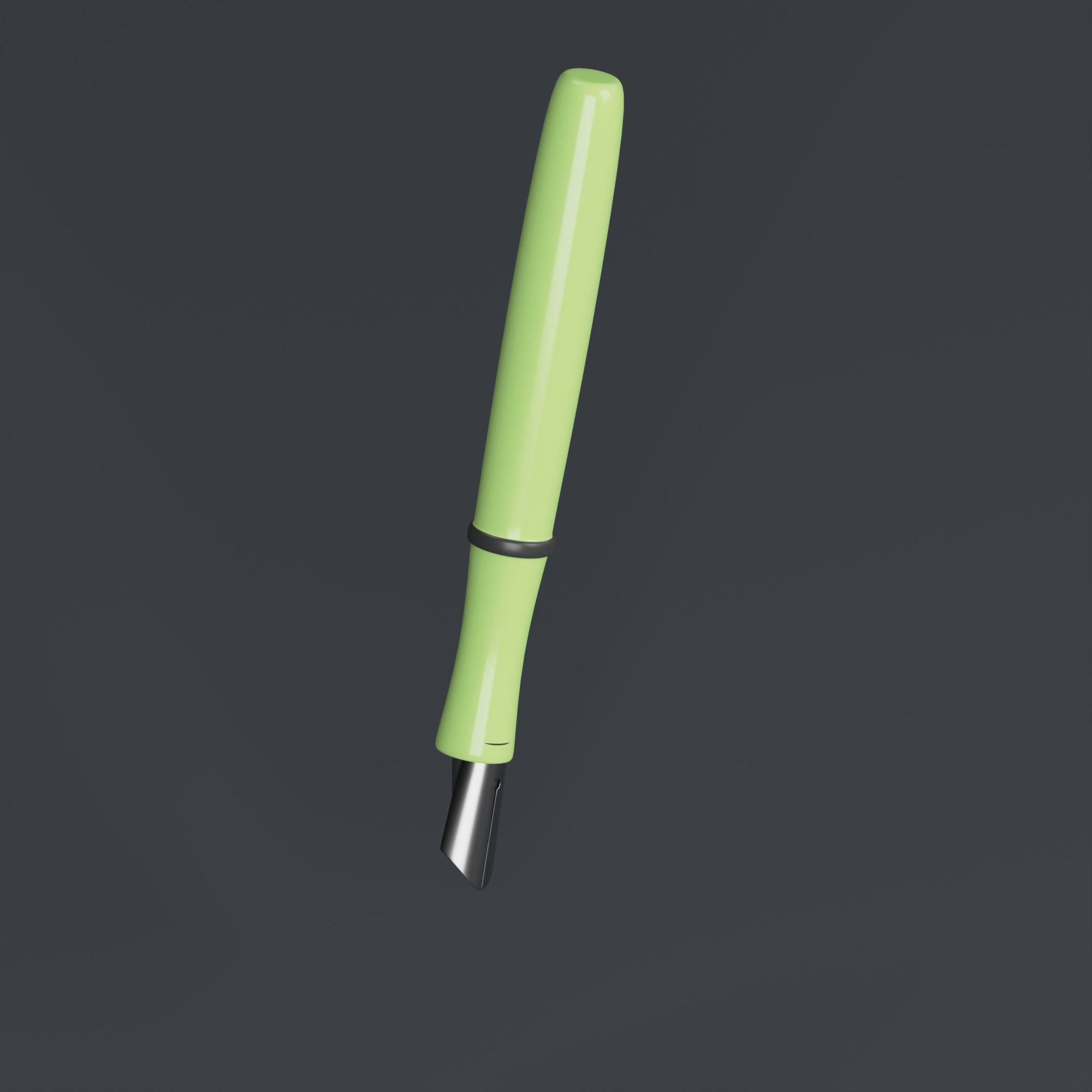 Fountain Pen - stylized icon 3D model_3