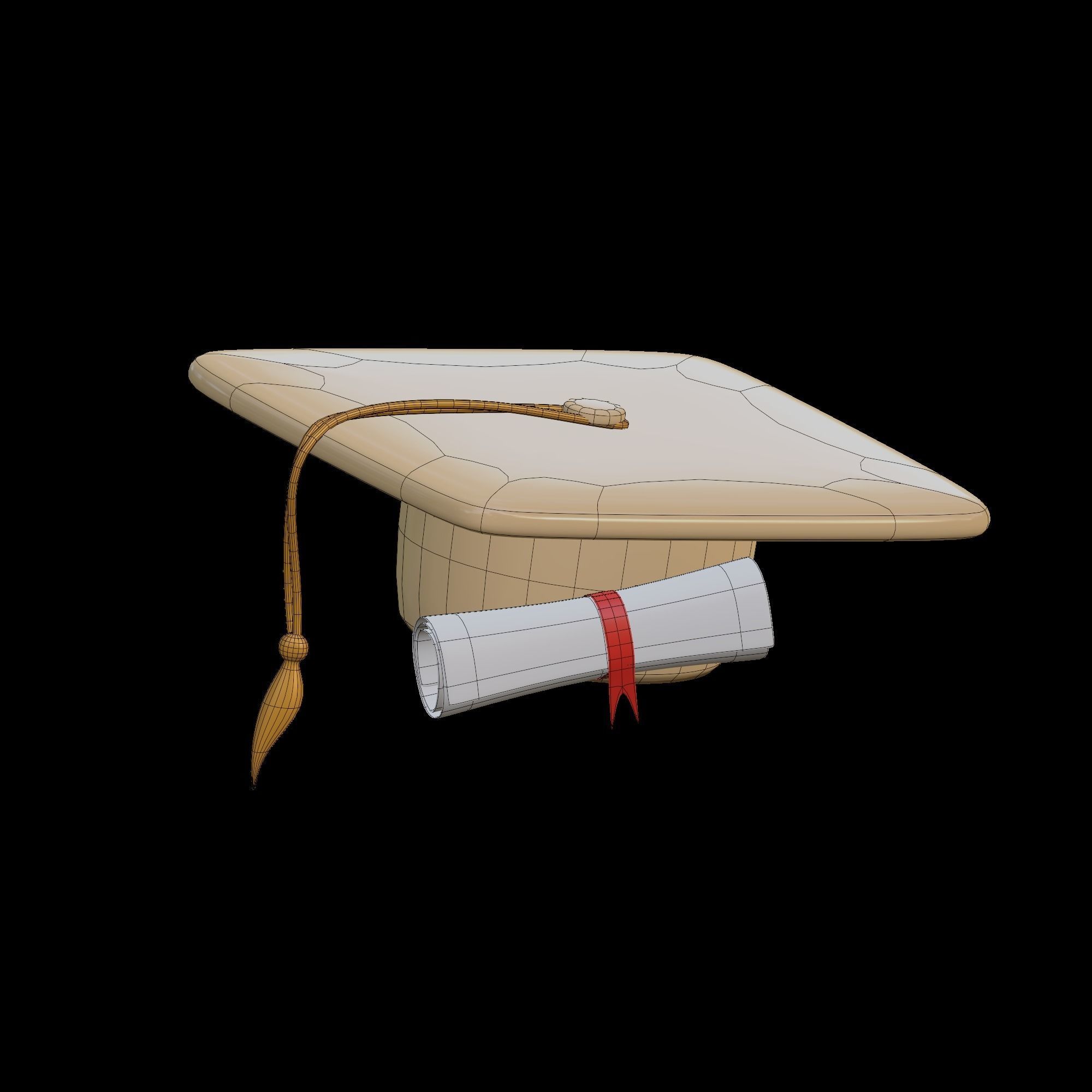 Diploma - stylized icon 3D model_13
