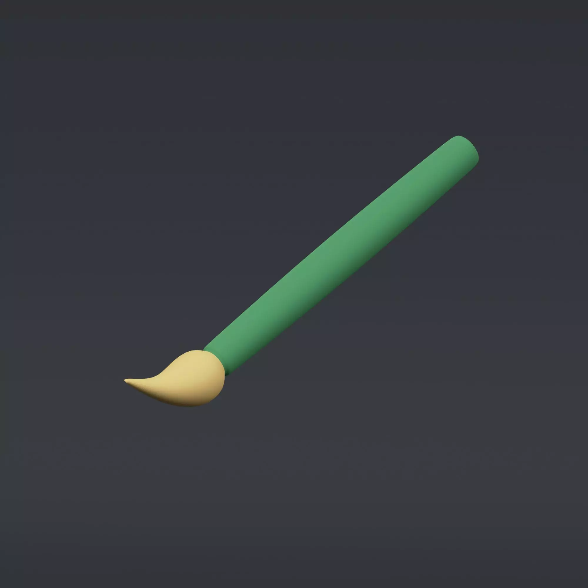Brush - stylized icon 3D model
