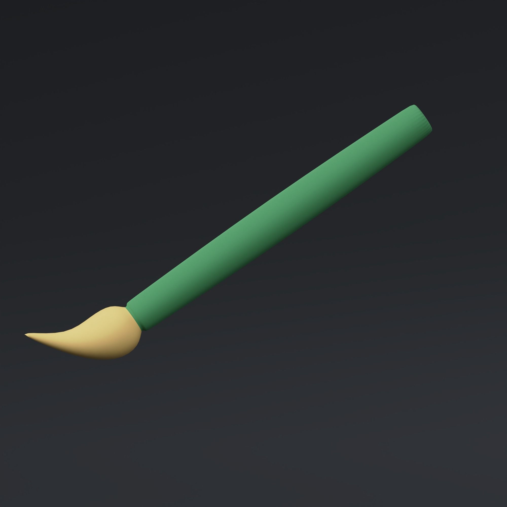 Brush - stylized icon 3D model