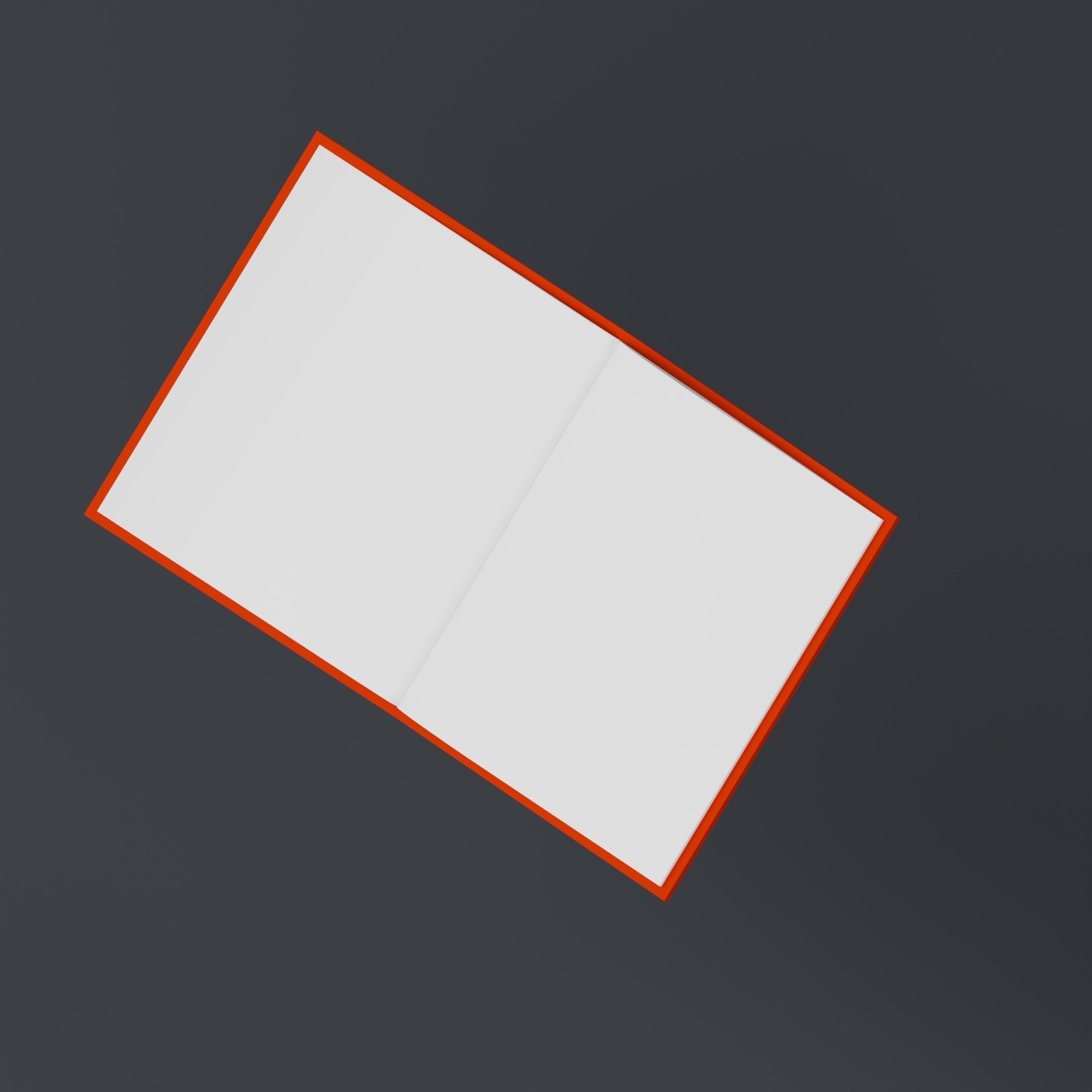 Booklet - stylized icon Low-poly 3D model_4