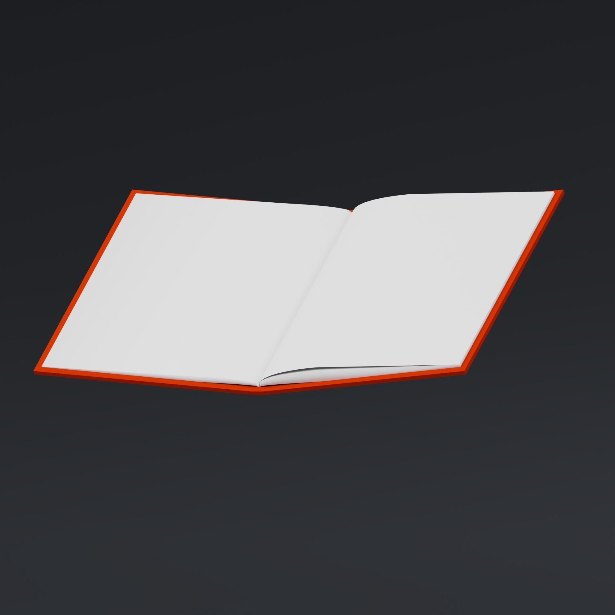 Booklet - stylized icon Low-poly 3D model_1