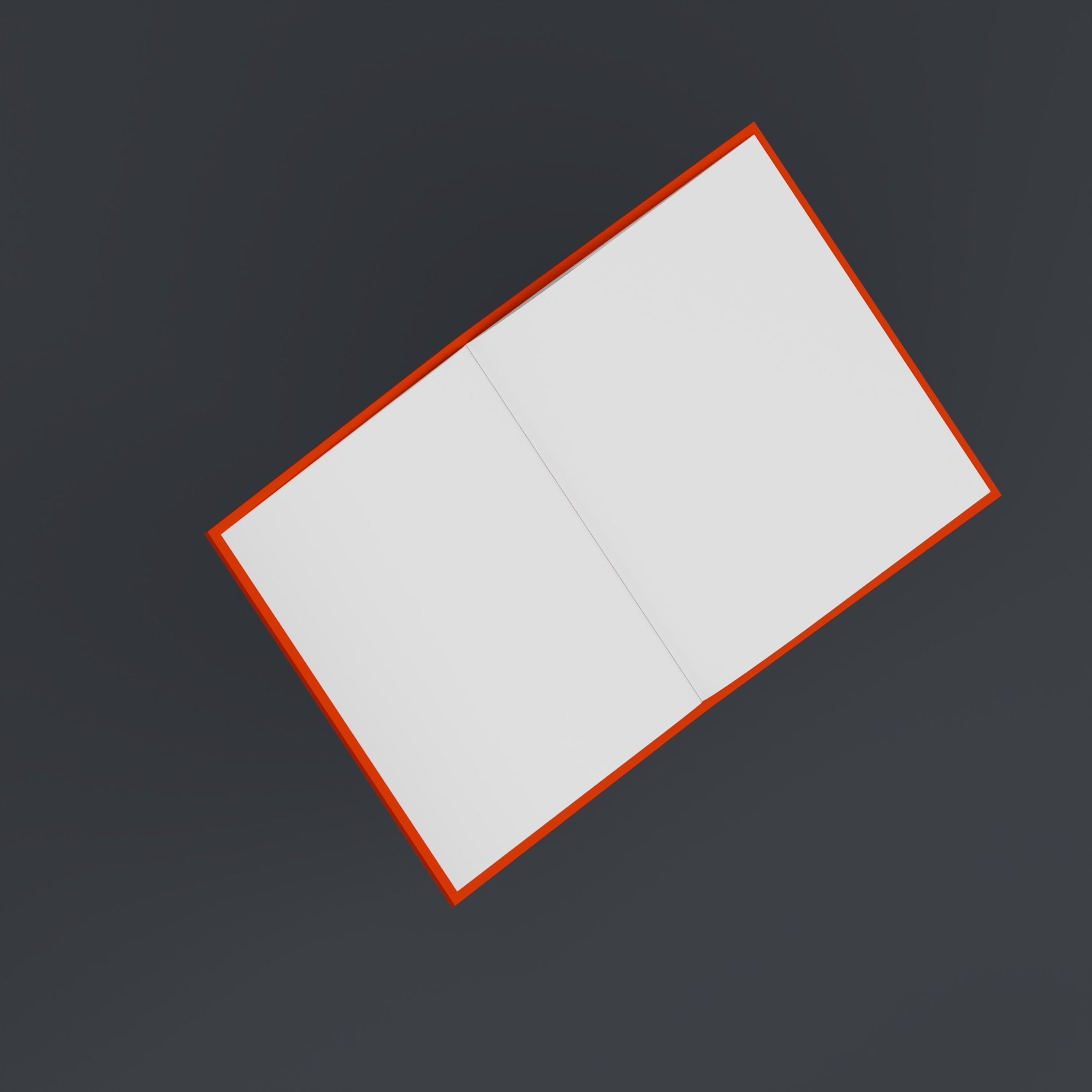 Booklet - stylized icon Low-poly 3D model_3