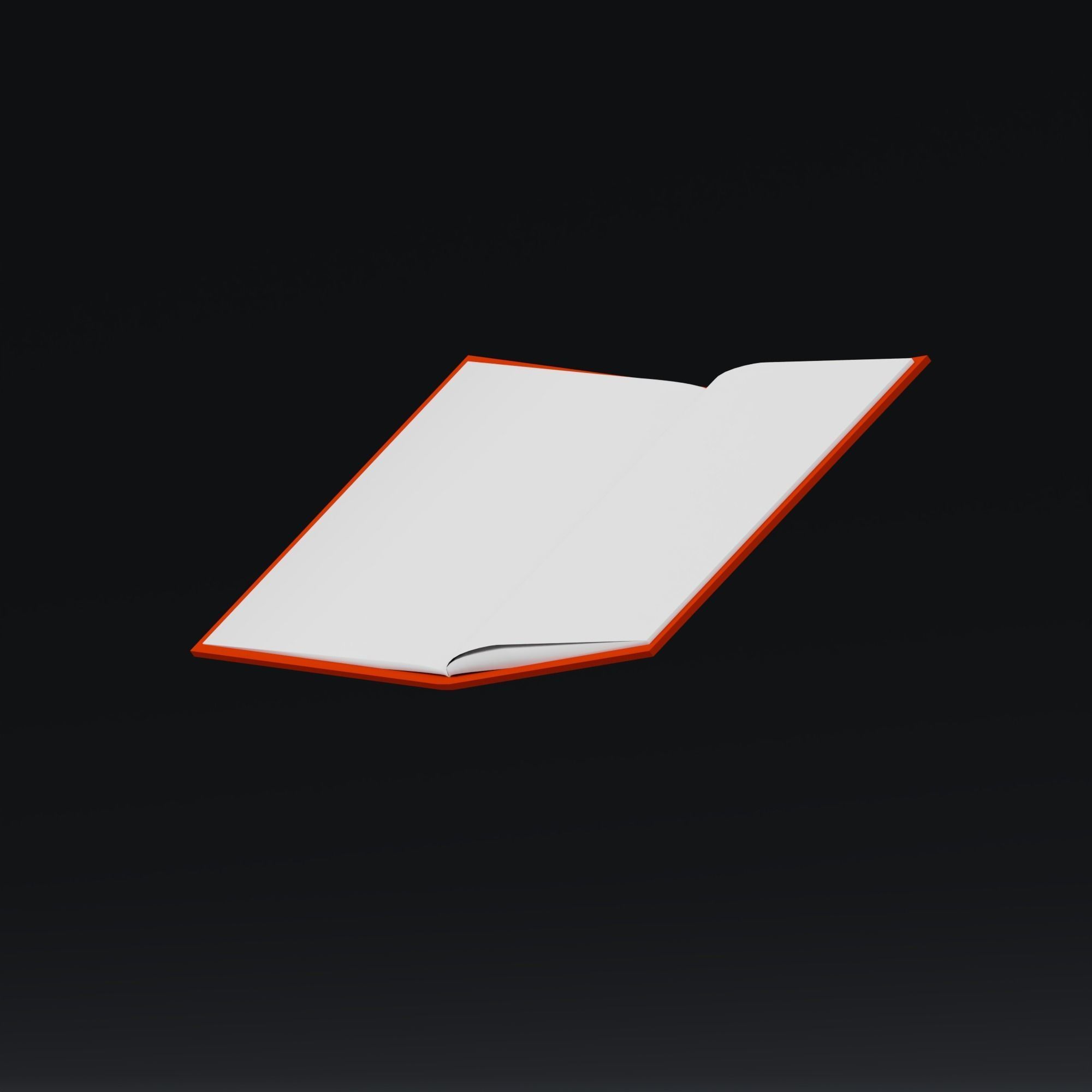 Booklet - stylized icon Low-poly 3D model_5
