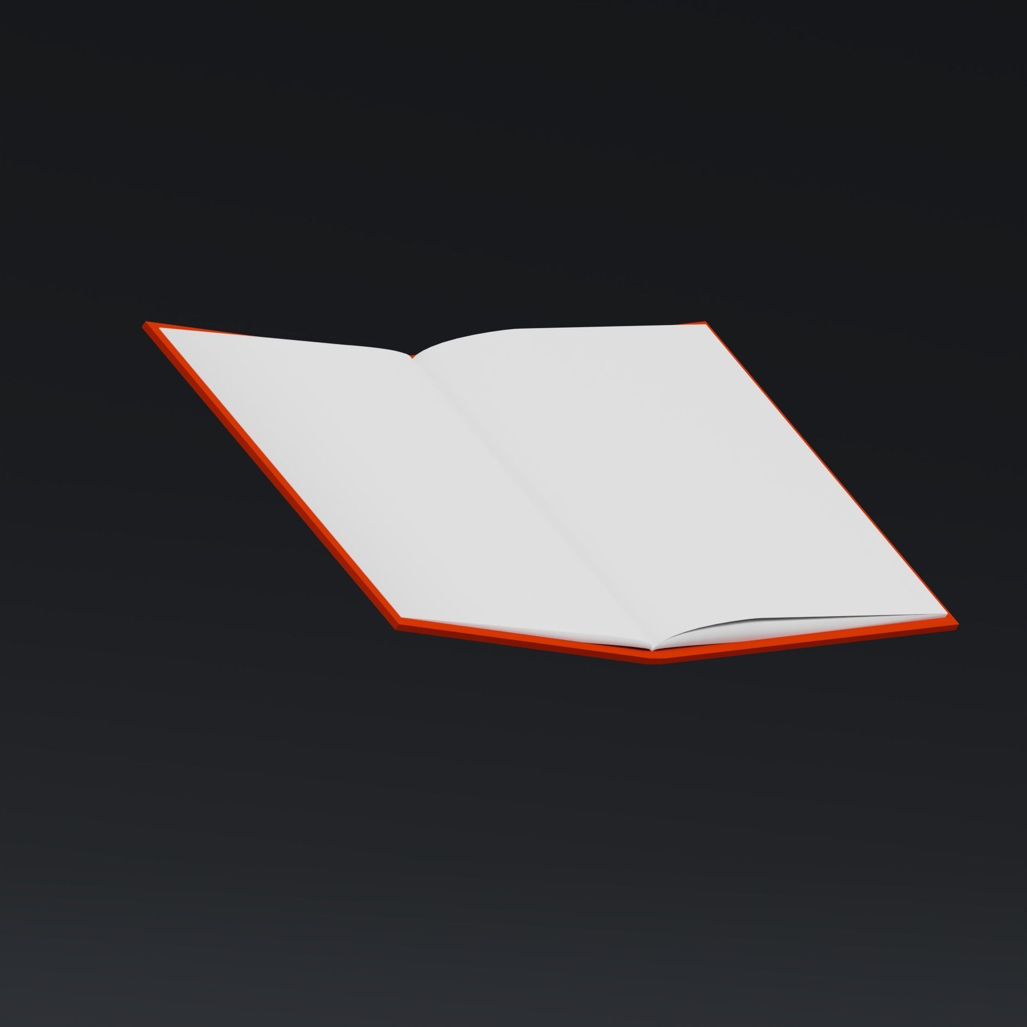 Booklet - stylized icon Low-poly 3D model_6