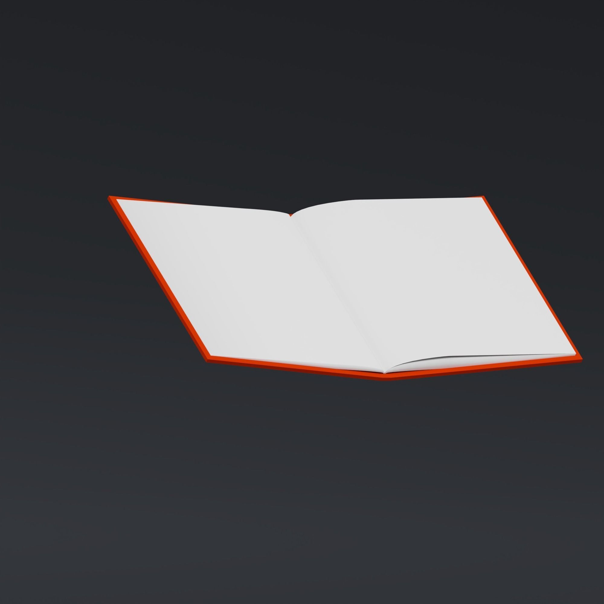 Booklet - stylized icon Low-poly 3D model_2